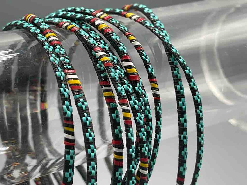 Narrowest Finest Design Recycled Plastic Bracelet - Turquoise