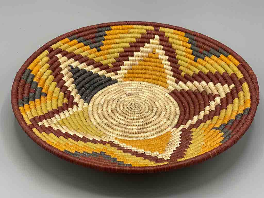 Finest Quality Handwoven Batoro Raffia Basket/Bowl | 11"