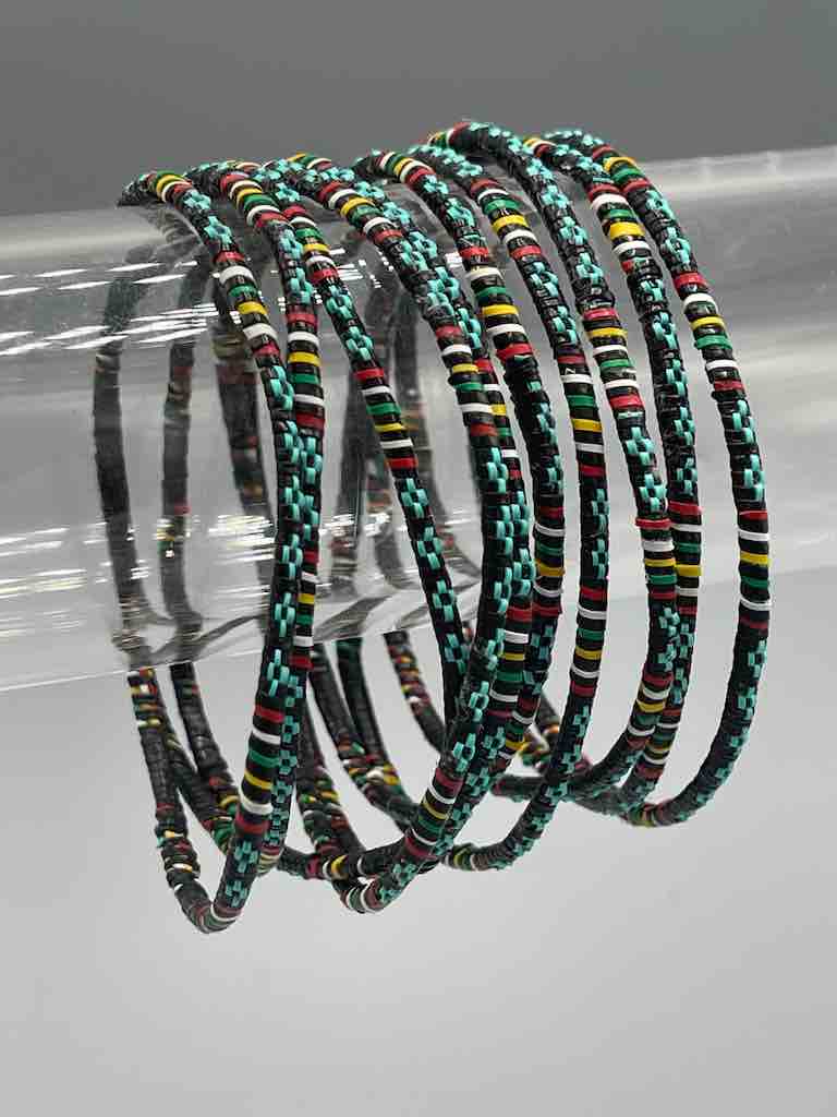 Narrowest Finest Design Recycled Plastic Bracelet - Turquoise