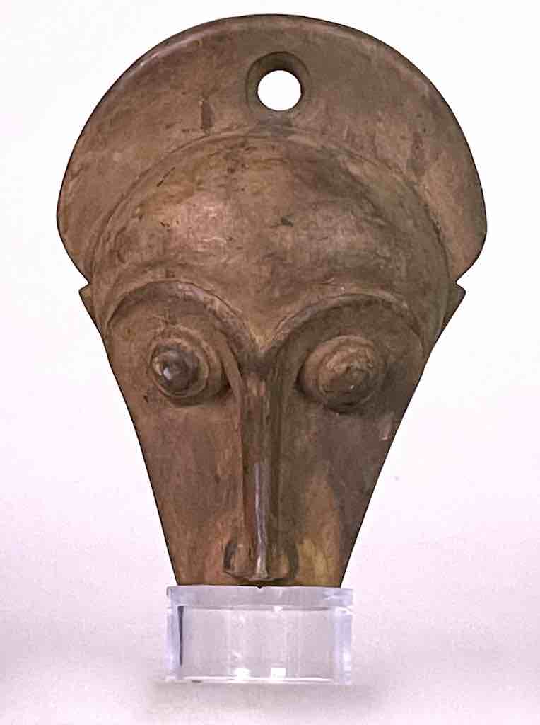 Small Ritual African Baule Tribal Passport Mask from Ivory Coast