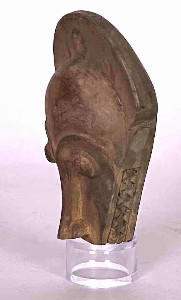 Small Ritual African Baule Tribal Passport Mask from Ivory Coast