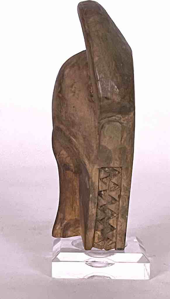 Small Ritual African Baule Tribal Passport Mask from Ivory Coast