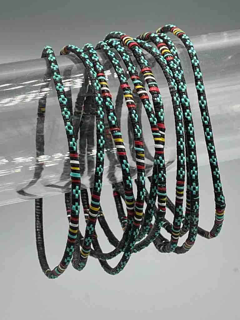 Narrowest Finest Design Recycled Plastic Bracelet - Turquoise