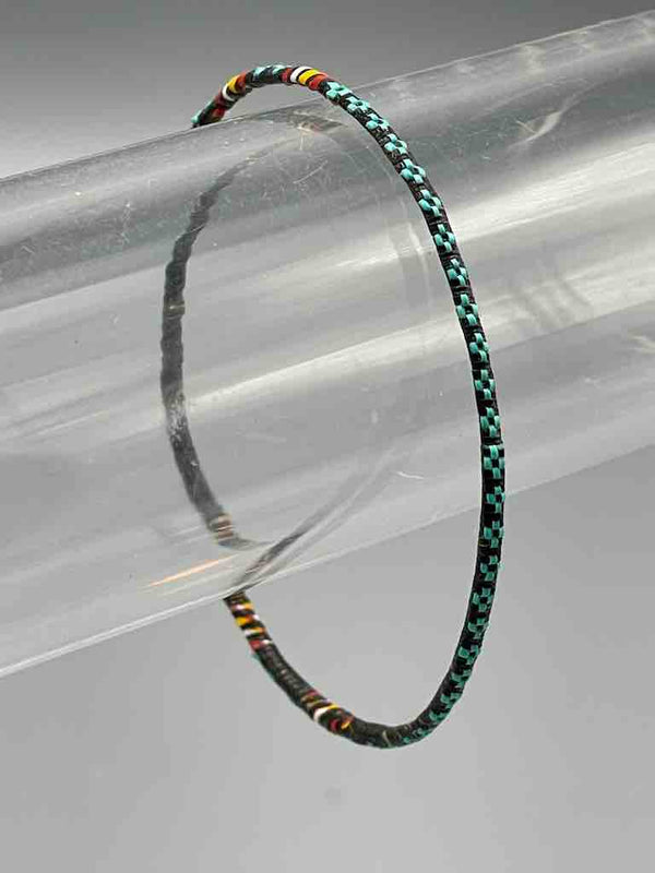 Narrowest Finest Design Recycled Plastic Bracelet - Turquoise