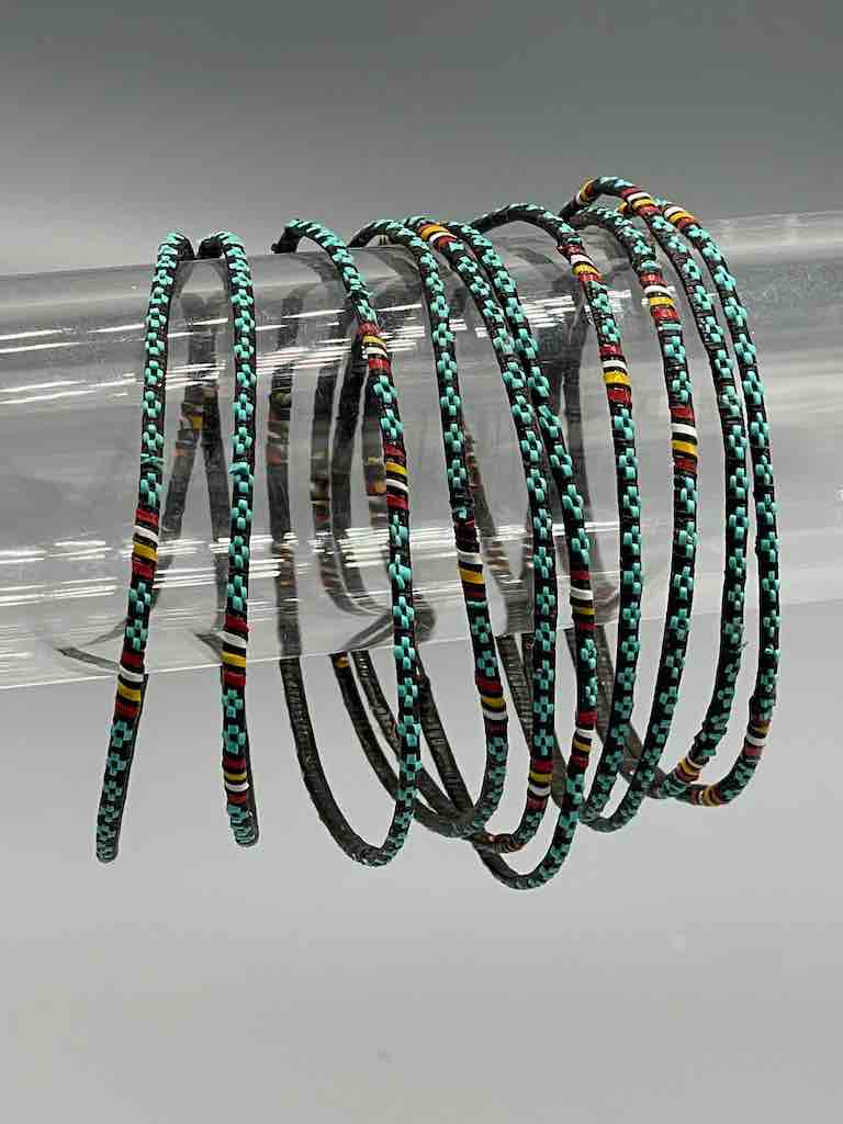 Narrowest Finest Design Recycled Plastic Bracelet - Turquoise