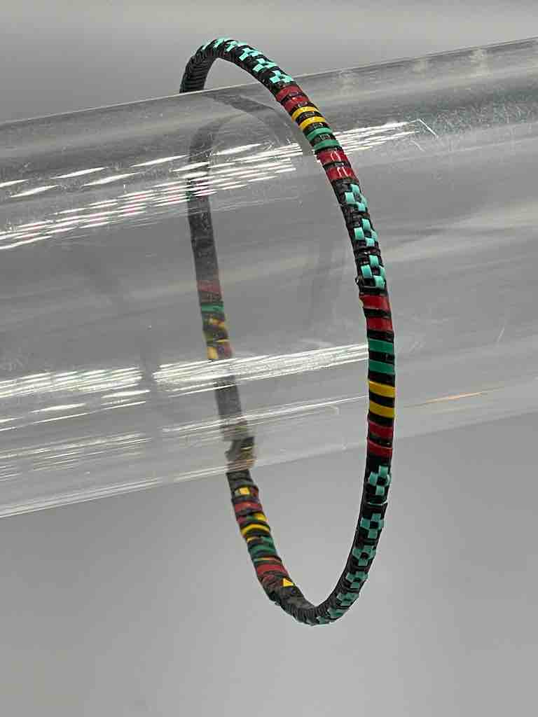 Narrowest Finest Design Recycled Plastic Bracelet - Turquoise