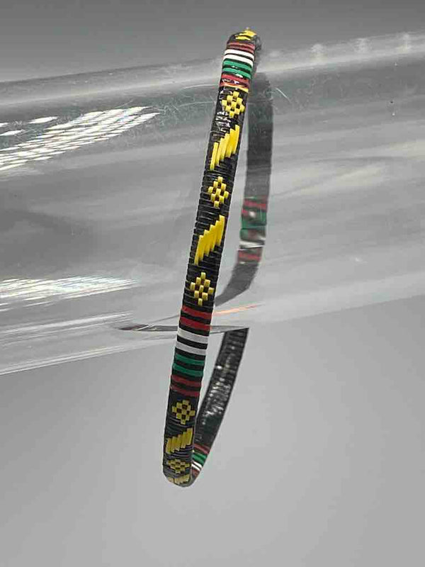 Narrow Finest Design Recycled Plastic Bracelet - Yellow