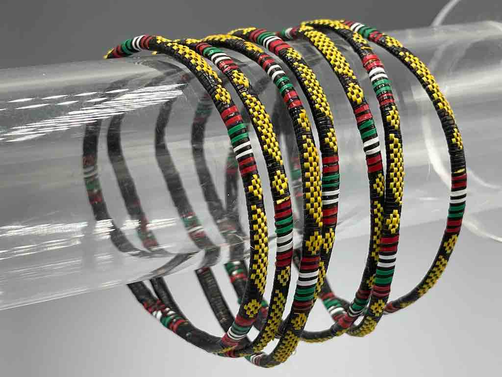 Narrow Finest Design Recycled Plastic Bracelet - Yellow