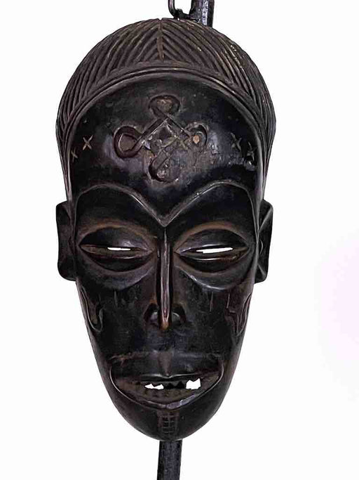 Ceremonial-style African Chokwe Tribal Mask from Congo (DRC)