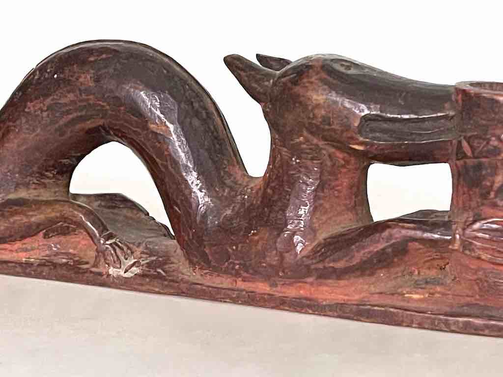 Antique Vietnamese Dragon Figure Divination Statue