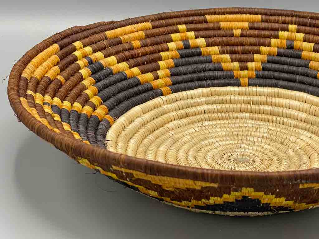 Finest Quality Handwoven Batoro Raffia Basket/Bowl | 10"