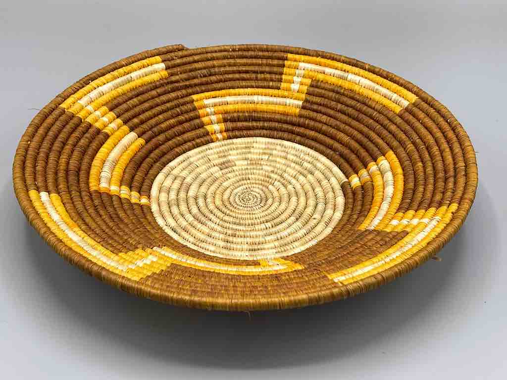 Finest Quality Handwoven Batoro Raffia Basket/Bowl | 12"