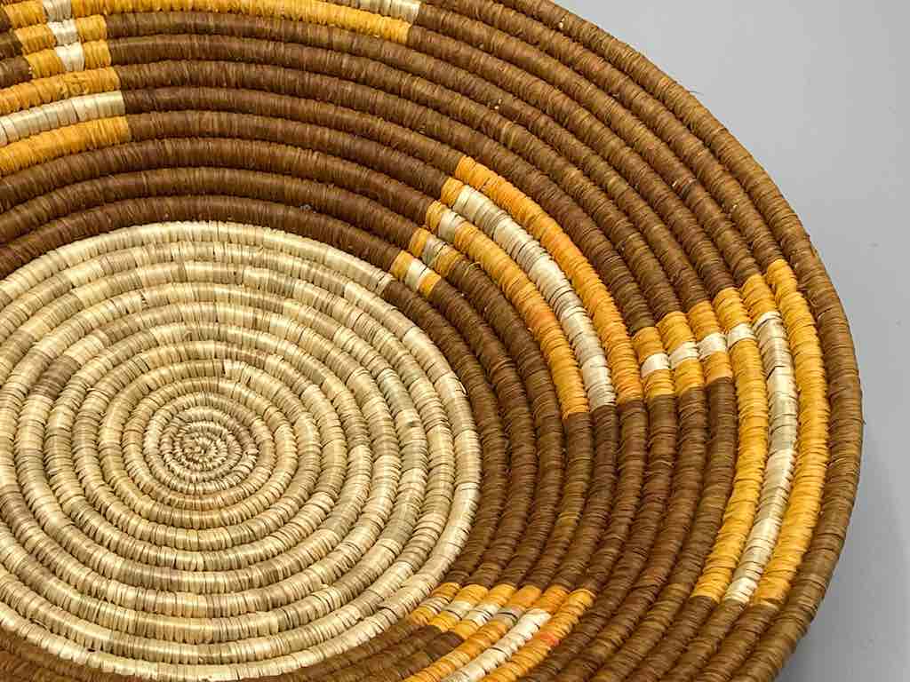 Finest Quality Handwoven Batoro Raffia Basket/Bowl | 12"