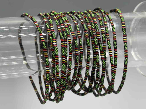 Narrowest Finest Design Recycled Plastic Bracelet - Green