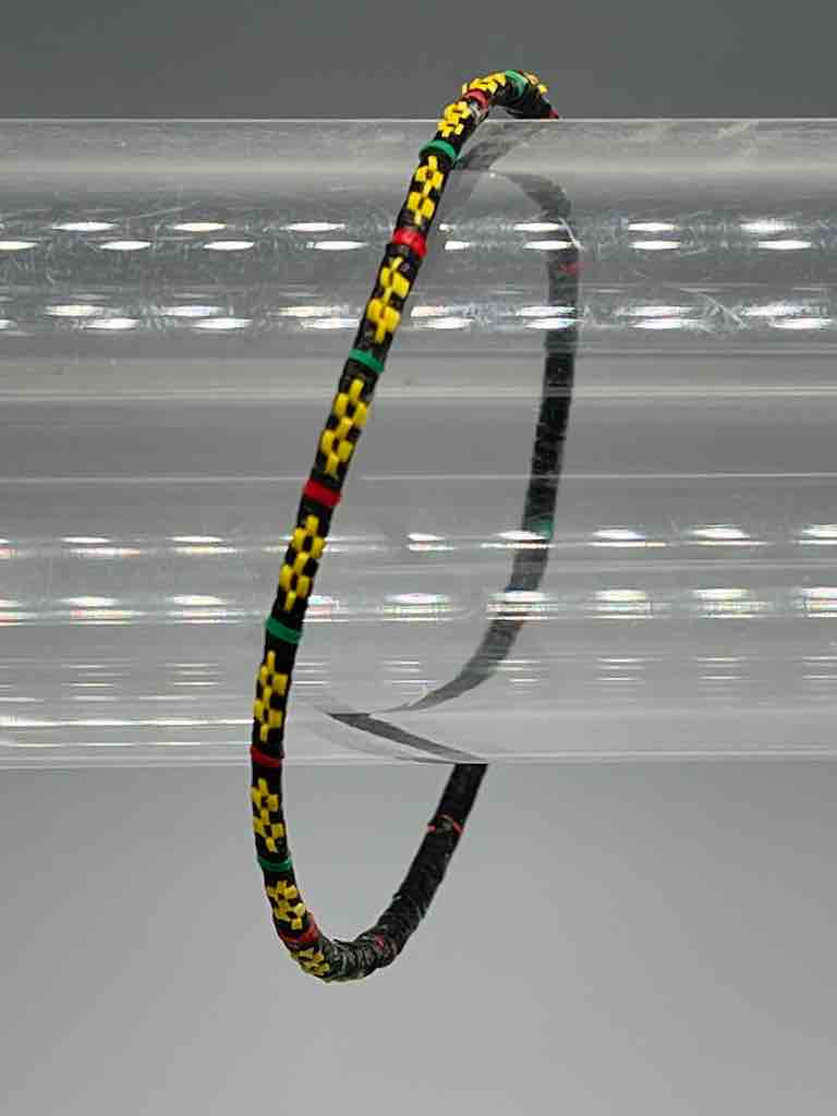Narrowest Finest Design Recycled Plastic Bracelet - Yellow