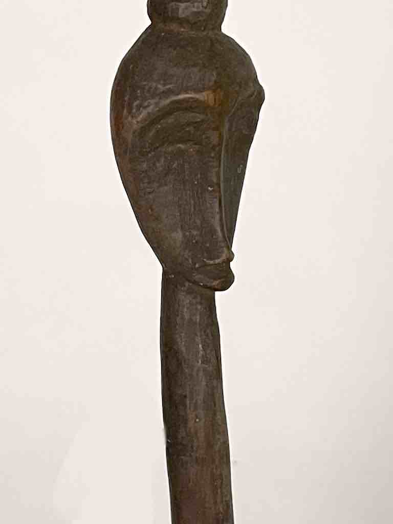 Traditional Vintage Wooden Ceremonial Dan Tribal Mask Spoon