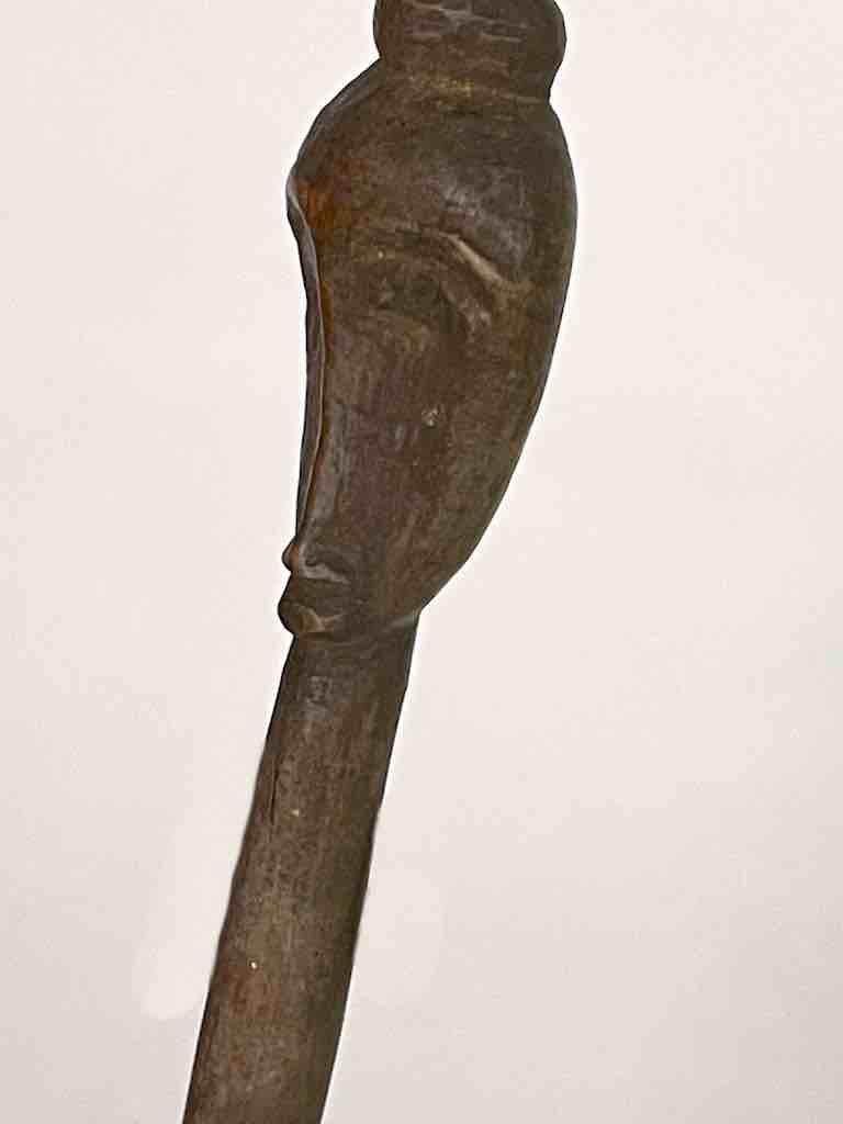 Traditional Vintage Wooden Ceremonial Dan Tribal Mask Spoon