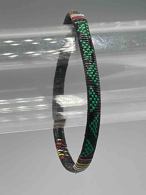 Narrow Finest Design Recycled Plastic Bracelet - Green