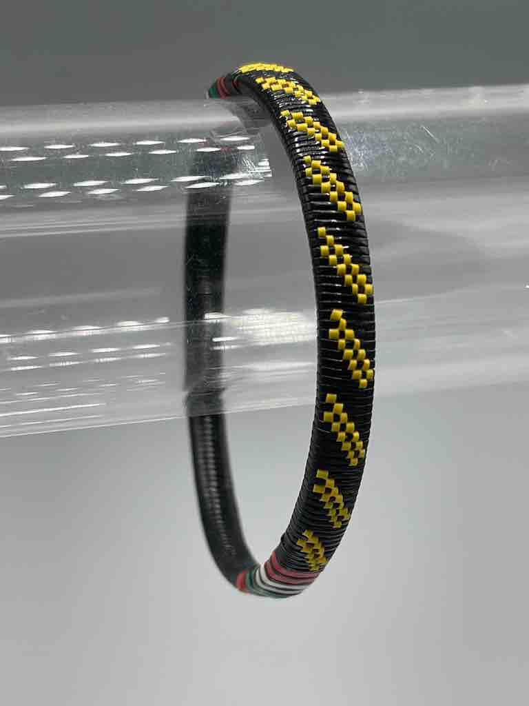 Narrow Finest Design Recycled Plastic Bracelet - Yellow