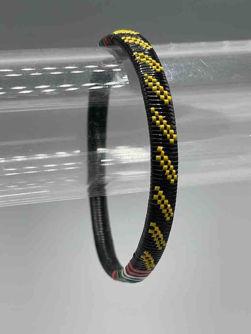 Narrow Finest Design Recycled Plastic Bracelet - Yellow