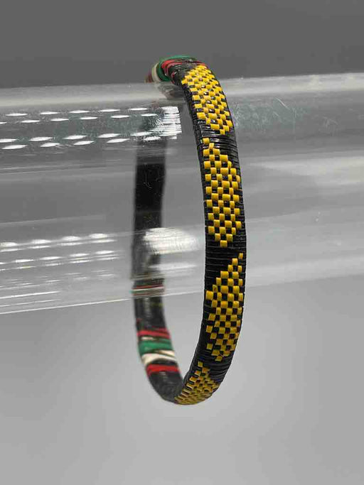 Narrow Finest Design Recycled Plastic Bracelet - Yellow