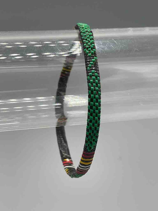 Narrow Finest Design Recycled Plastic Bracelet - Green