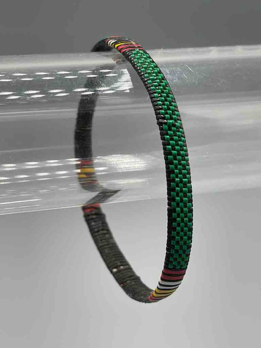 Narrow Finest Design Recycled Plastic Bracelet - Green