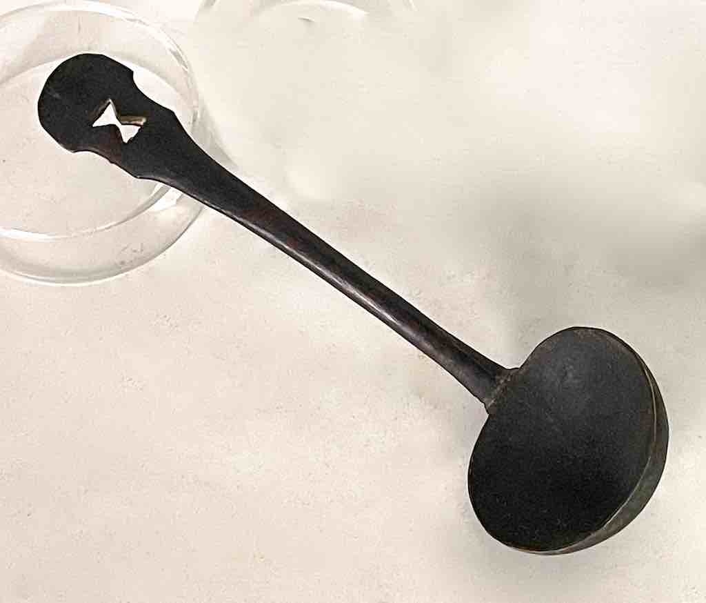 Traditional Vintage Wooden Utility Baule Spoon