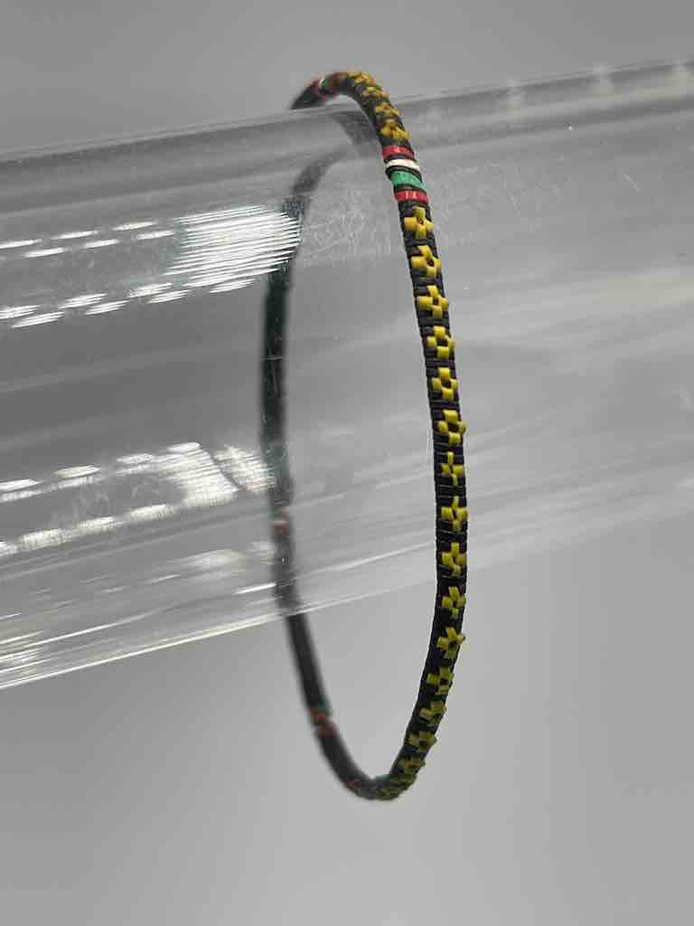 Narrowest Finest Design Recycled Plastic Bracelet - Yellow