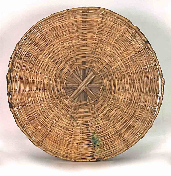 XXL Woven Palm Frond Basket Tray/Disk