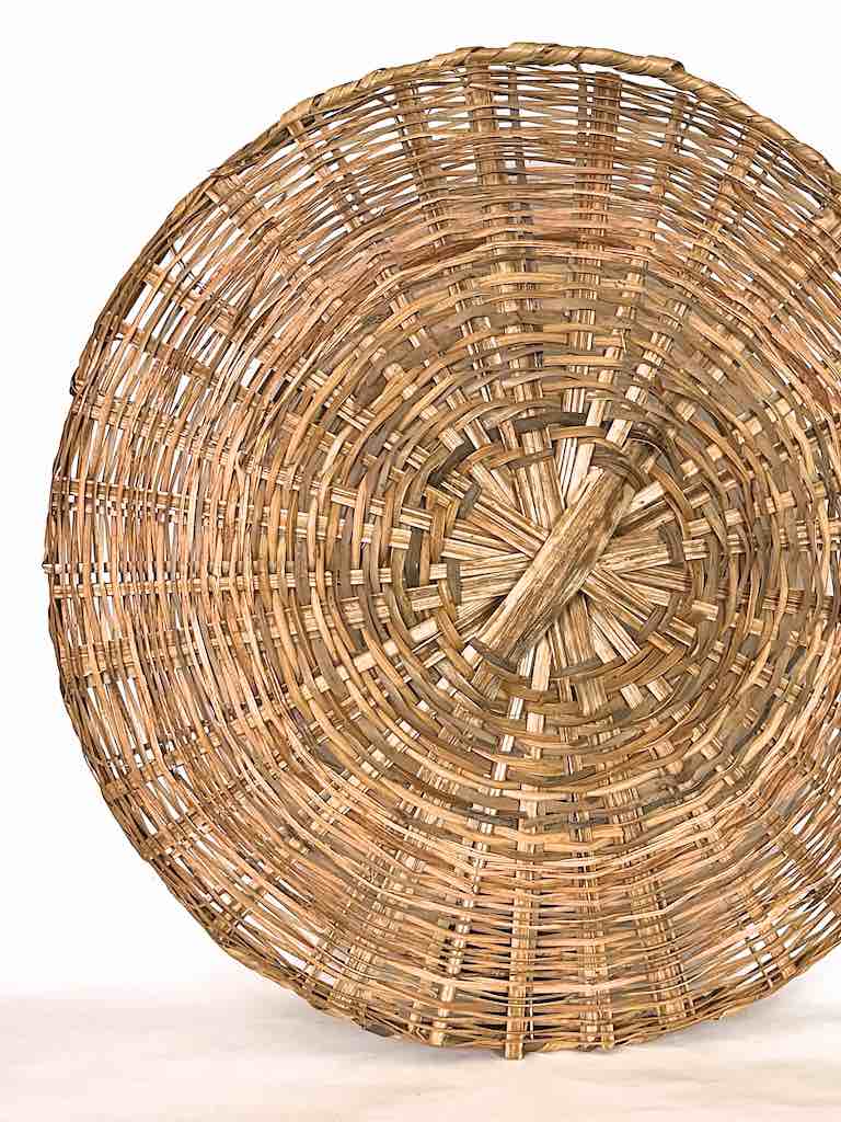 XXL Woven Palm Frond Basket Tray/Disk