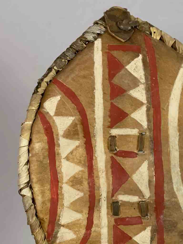 Maasai Shield Distressed, on Stand - Kenya