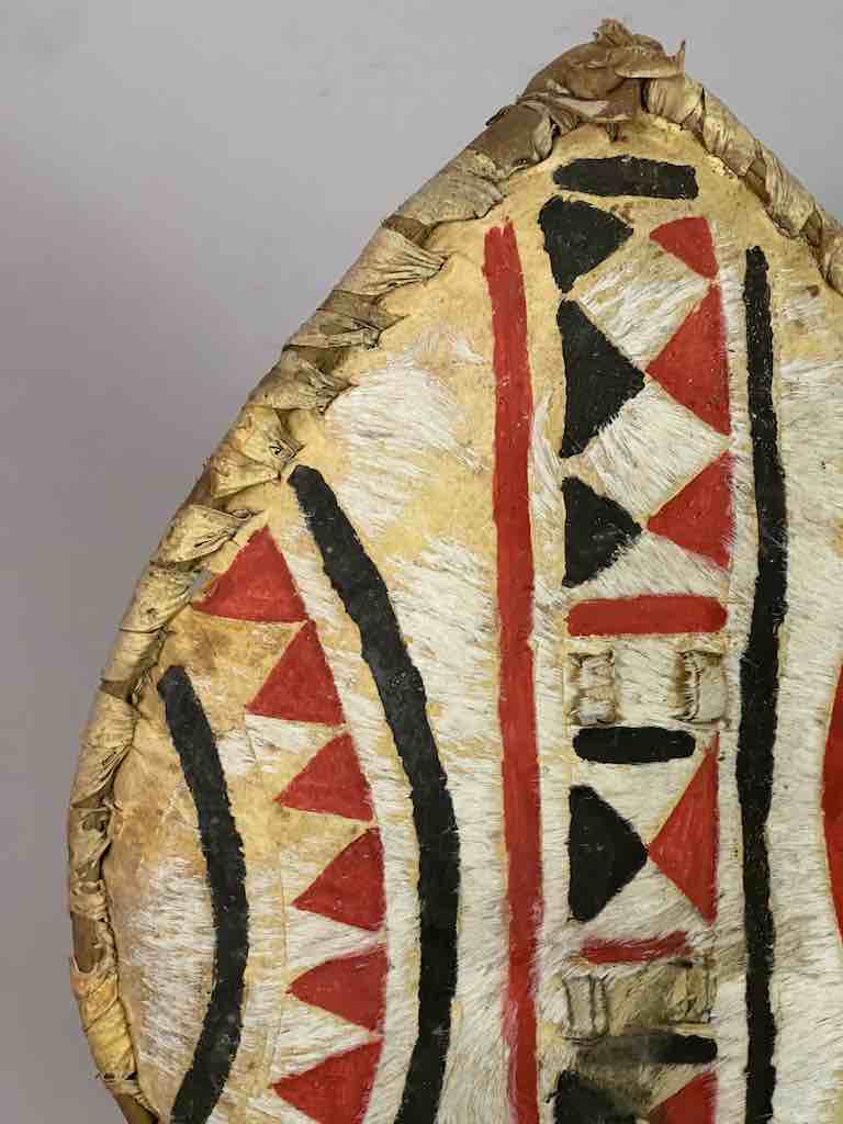 Maasai Shield Distressed, on Stand - Kenya