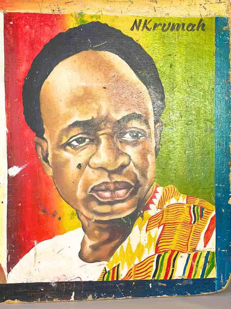 Triple Portrait Commercial Artist Advertising Sign - Ghana