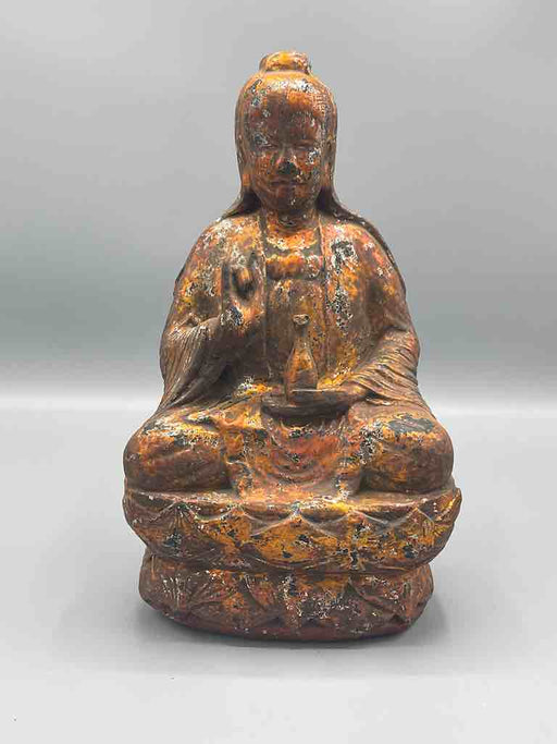 Antique Copper Color Vietnamese Buddha Statue