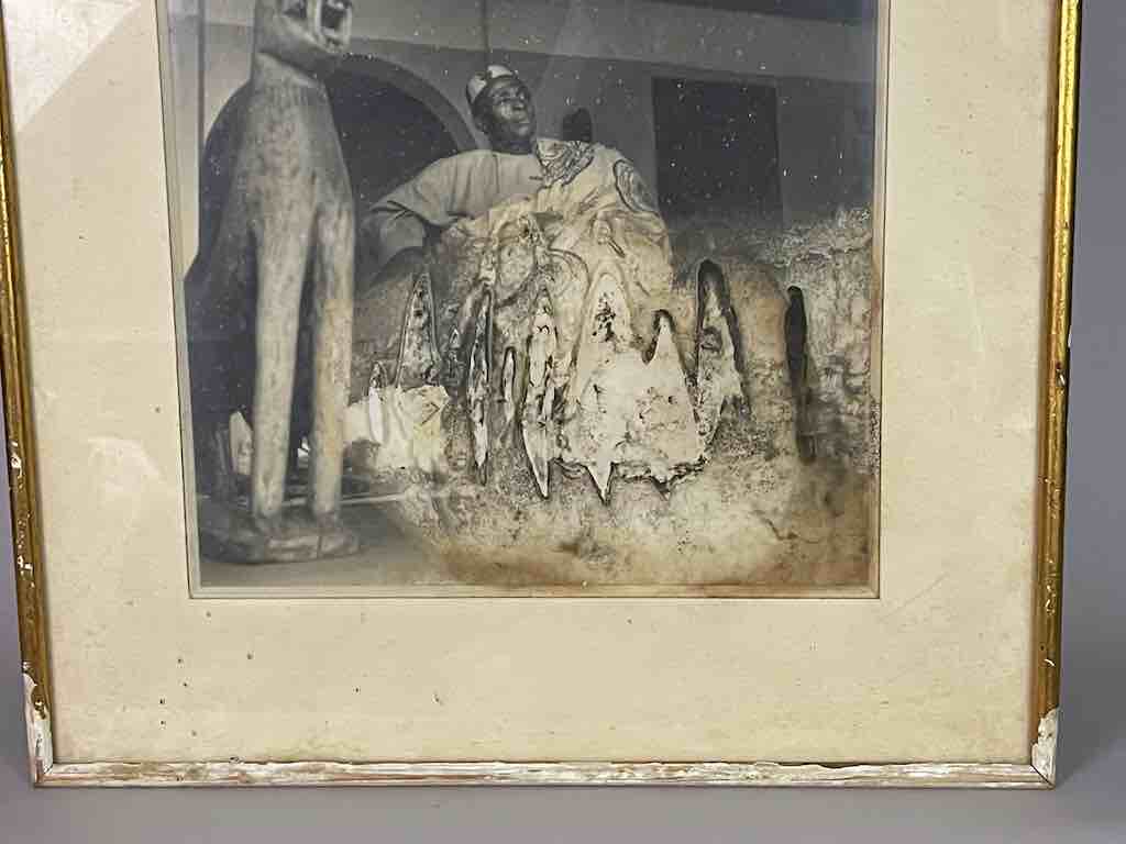 Vintage African Photograph Portrait, Framed - Benin