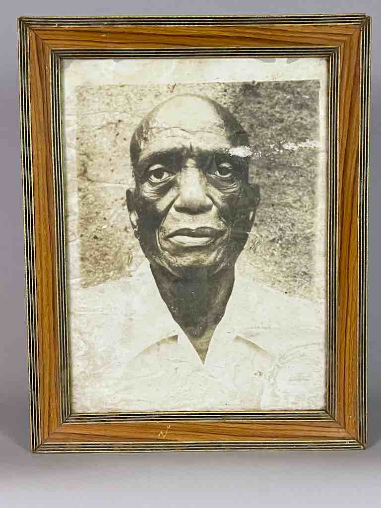 Vintage African Photograph Portrait, Framed - Benin