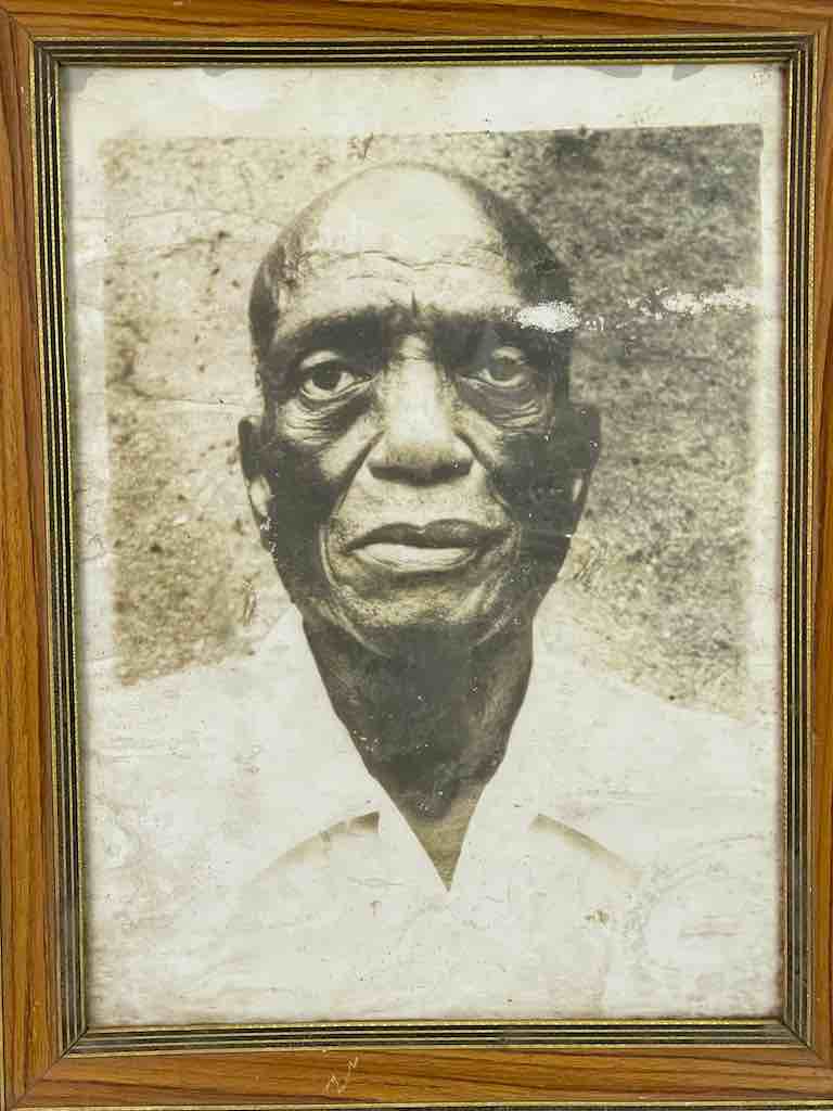 Vintage African Photograph Portrait, Framed - Benin