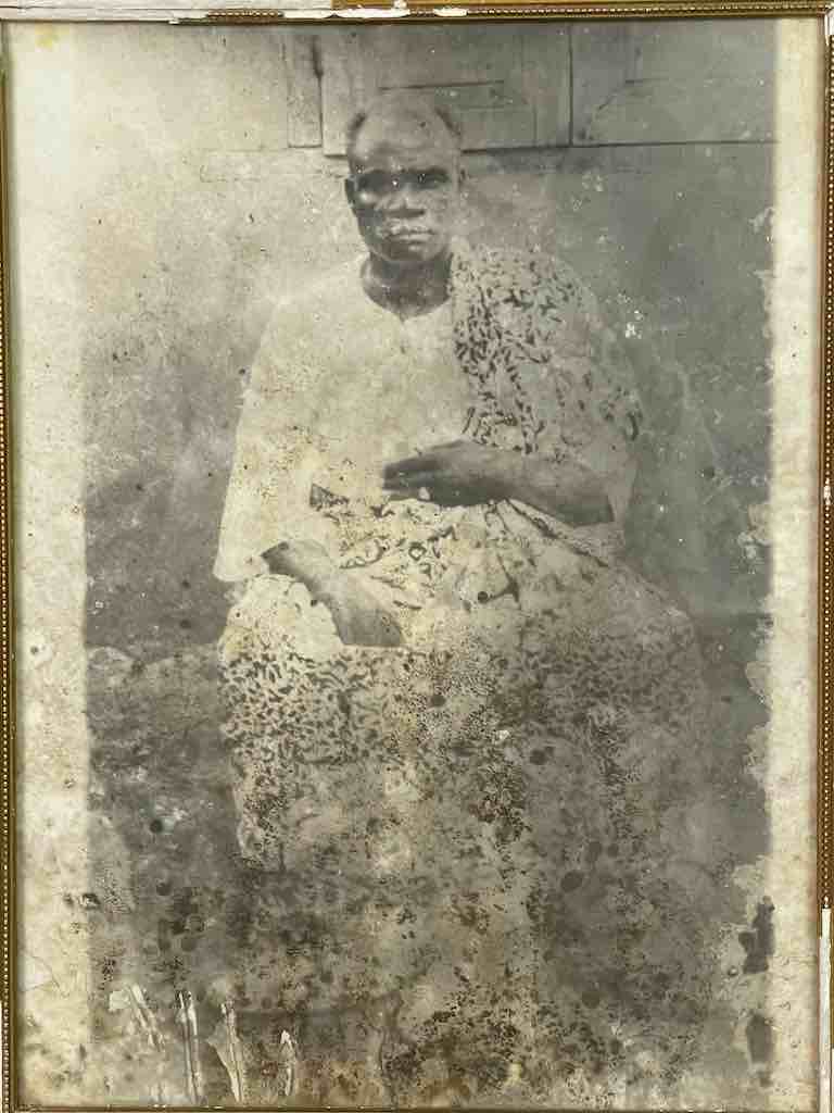 Vintage African Photograph Portrait, Framed - Benin