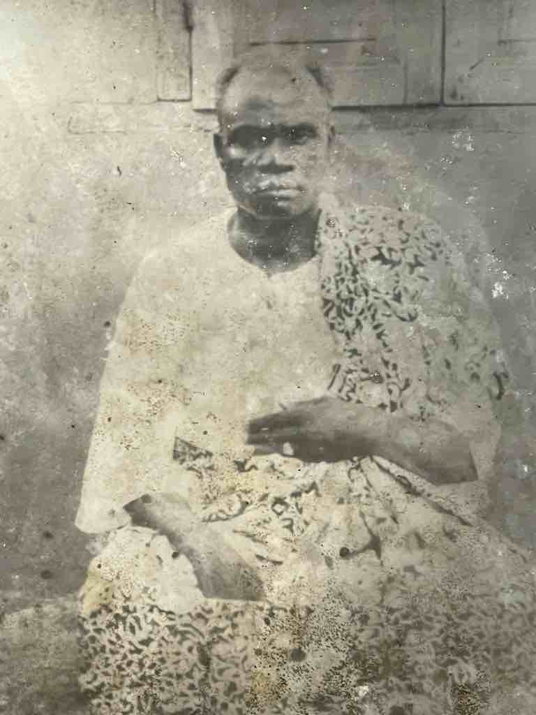 Vintage African Photograph Portrait, Framed - Benin