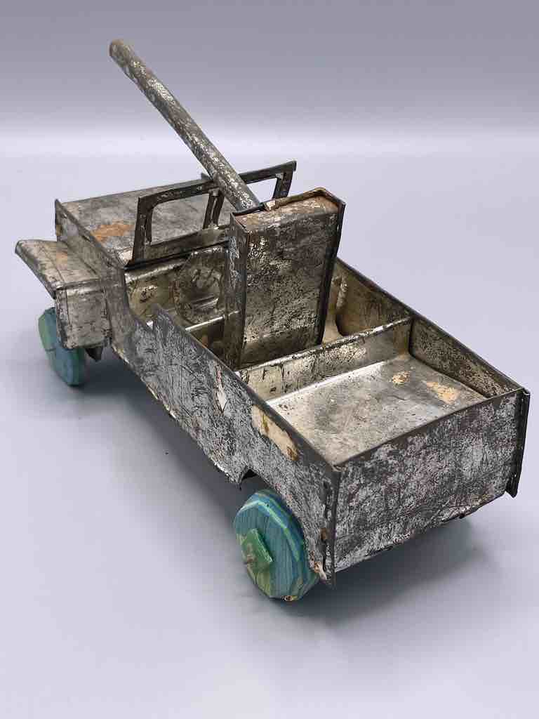 African Recycled Metal Can Toy Jeep Rocket Launcher - Burkina Faso