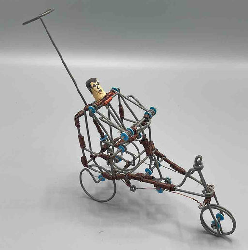 African Recycled Wire Handicapped Person Tricycle - Burkina Faso