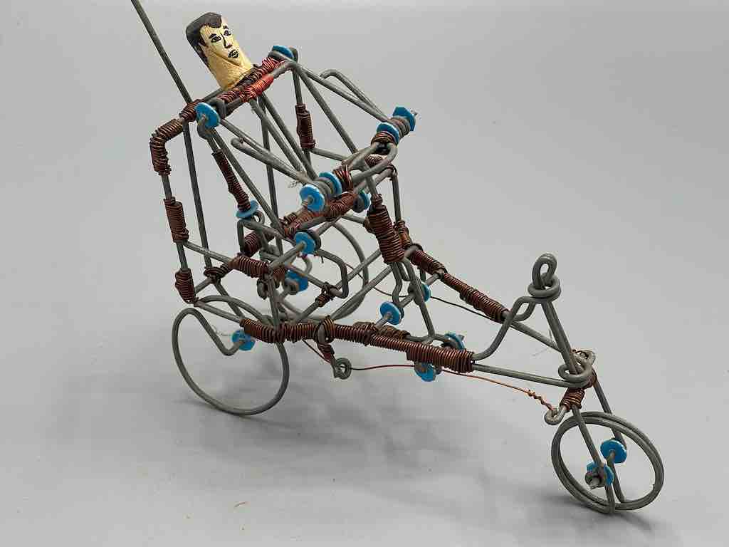 African Recycled Wire Handicapped Person Tricycle - Burkina Faso