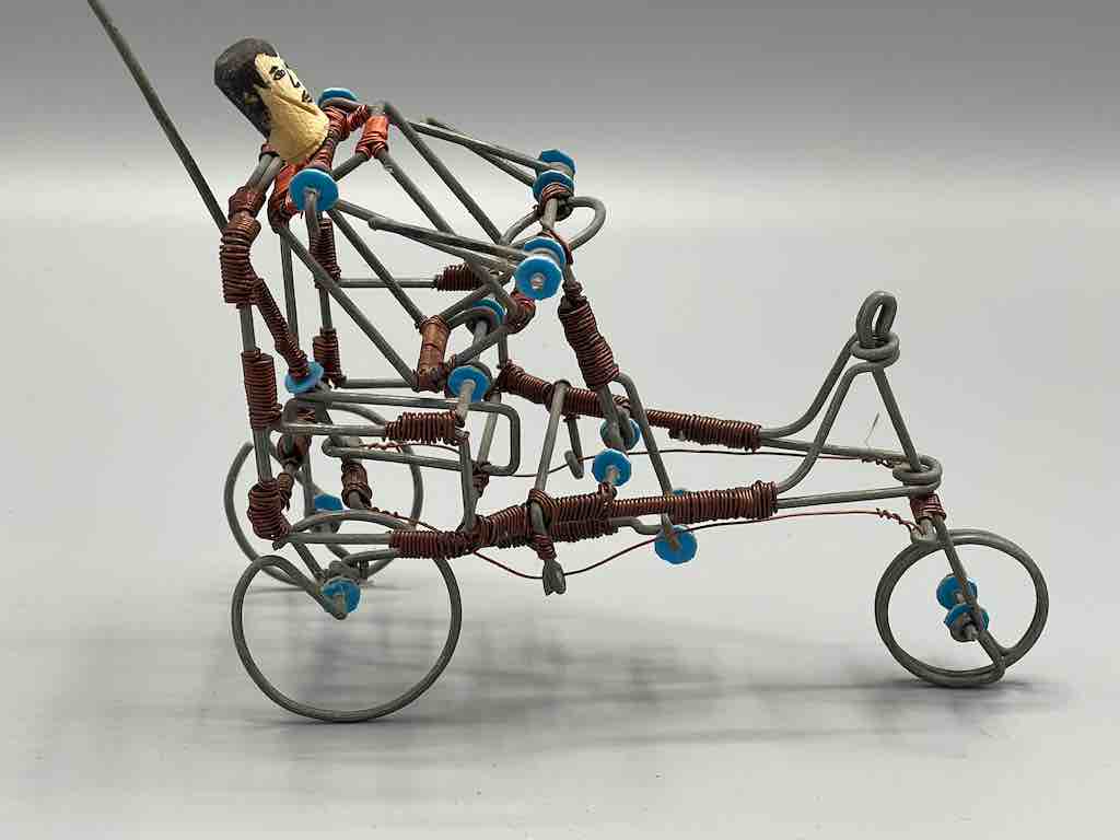 African Recycled Wire Handicapped Person Tricycle - Burkina Faso