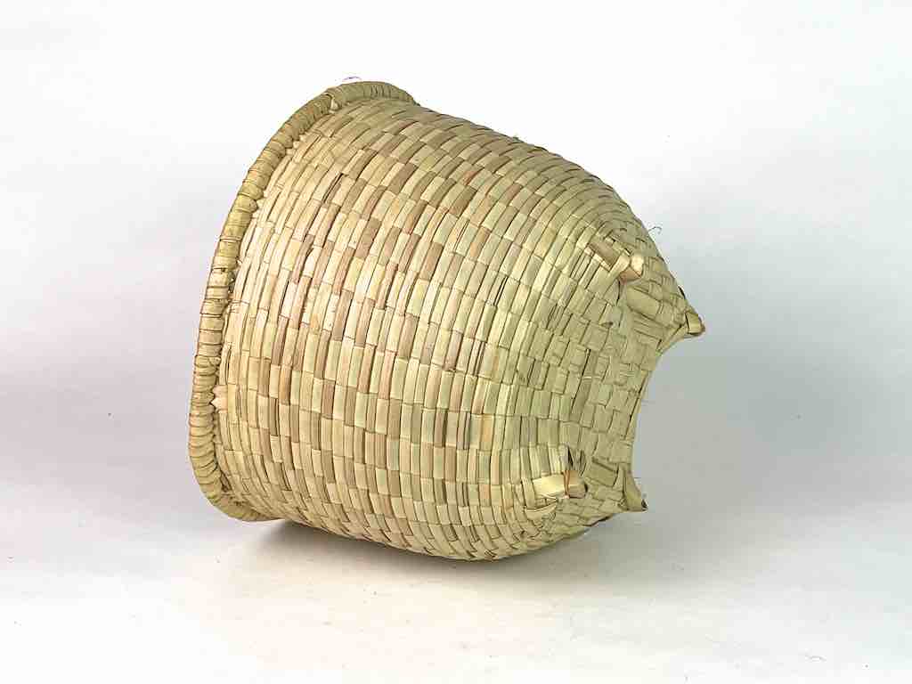 Woven "footed" Basket from Mali | 8.5" x 11"