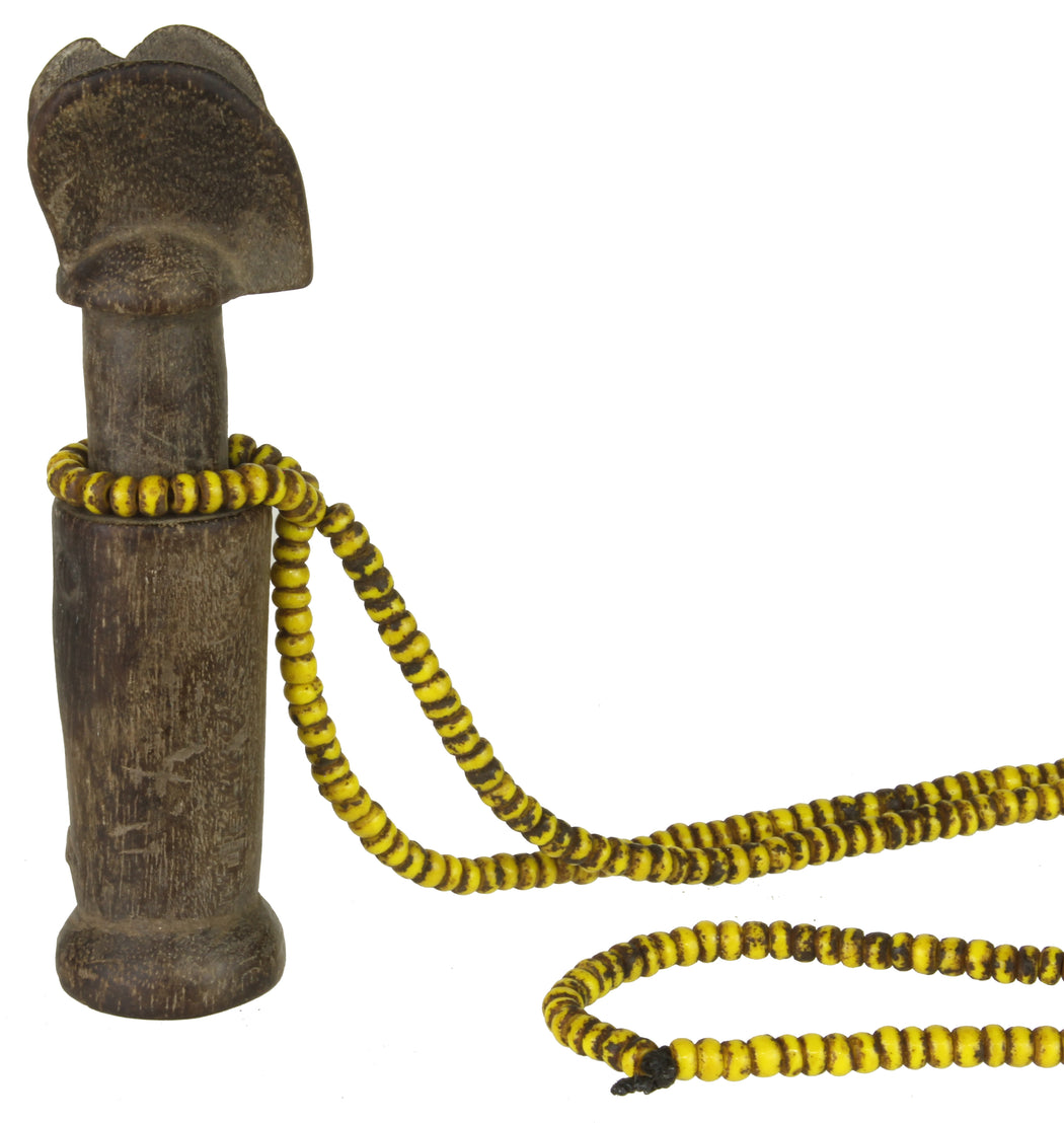 Zaramo/Kwere - Mwana Hiti - Fertility Doll Necklace of Tanzania | 3.25" - Niger Bend