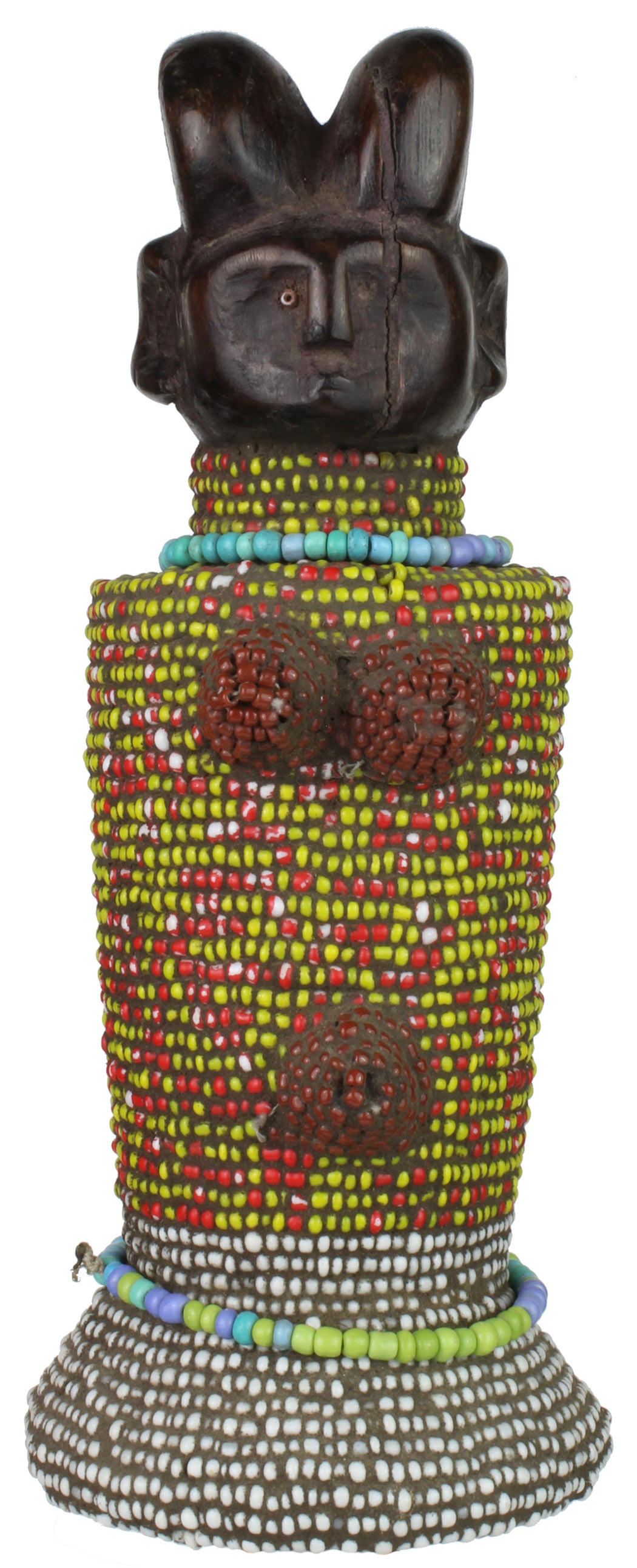 Beaded Zaramo/Kwere Mwana Hiti Fertility Figure from Tanzania - Niger Bend