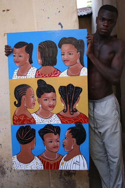 Large multiple head beauty salon sign