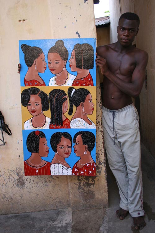 Large multiple head beauty salon sign