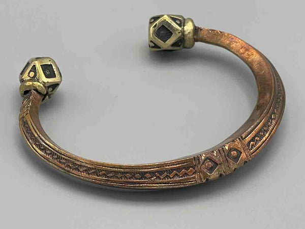 Exceptional Quality Large Copper Tuareg Bracelet - Niger